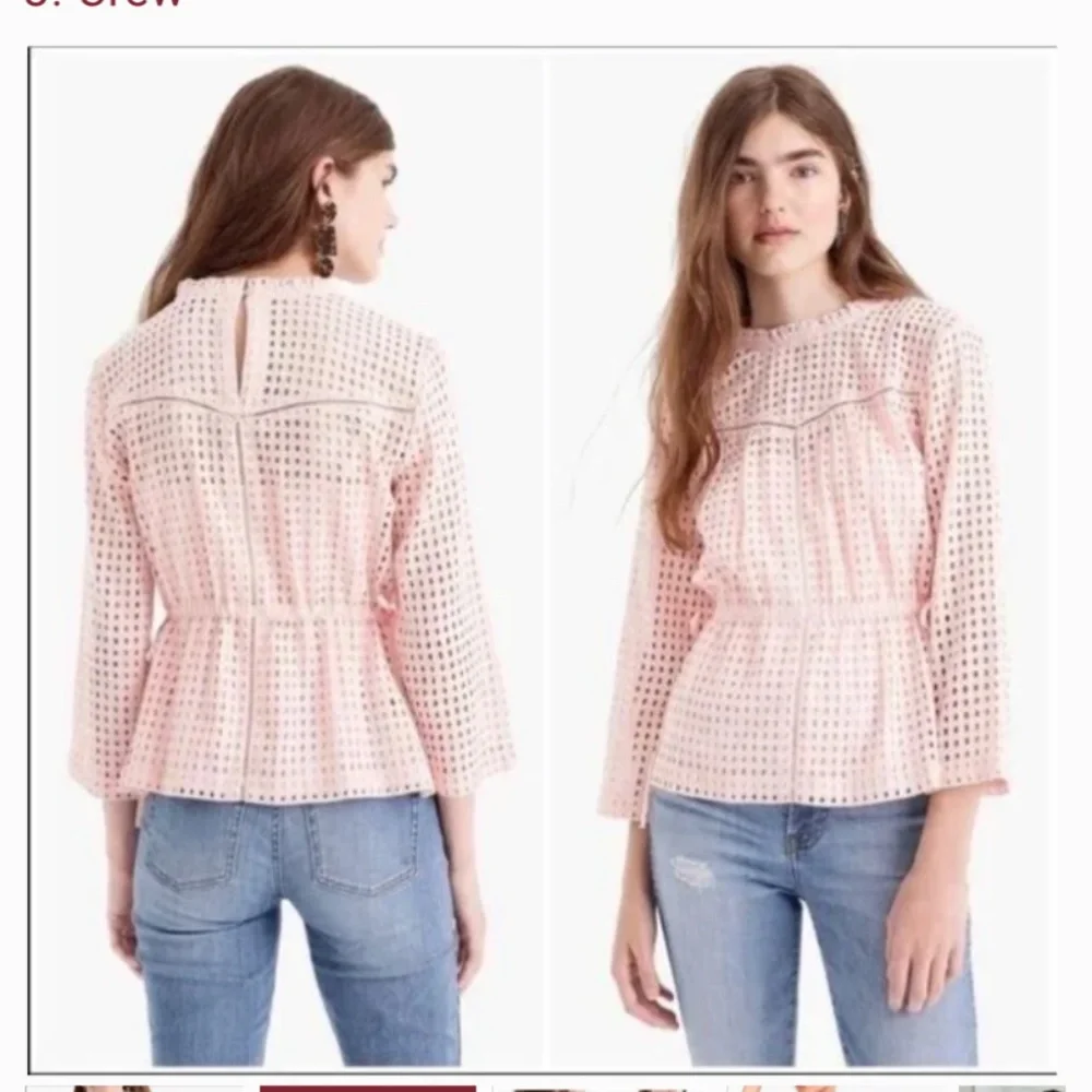 J Crew Point sur eyelet blouse‎ . Worn 3x . Retail 98